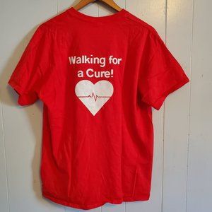 Red WomenHeart T-shirt, Size 2XL